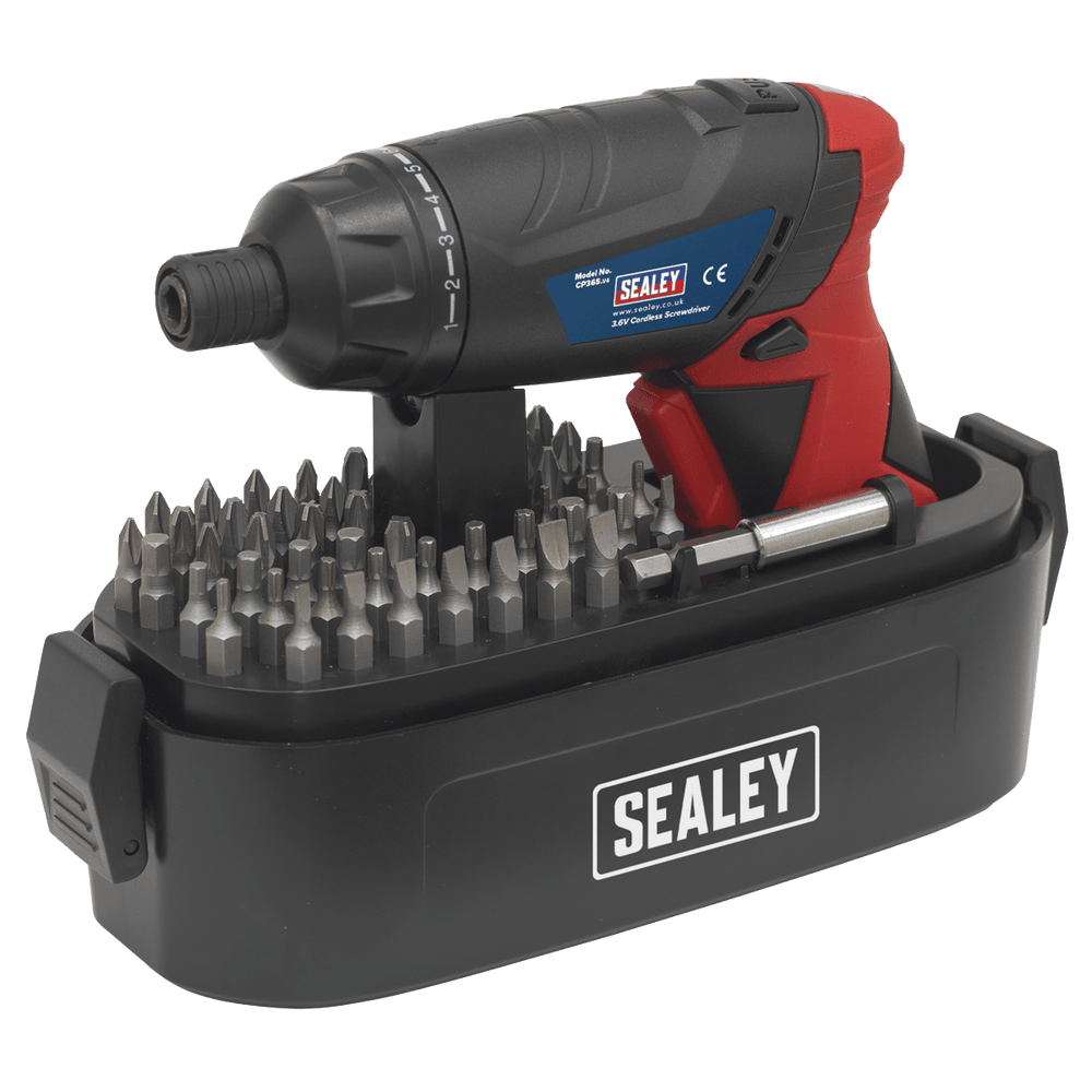 Sealey CP36S Cordless Screwdriver Set 53pc 3.6V Lithium - ion - CP36S - Sealey Tools UK - Trade Counter Direct