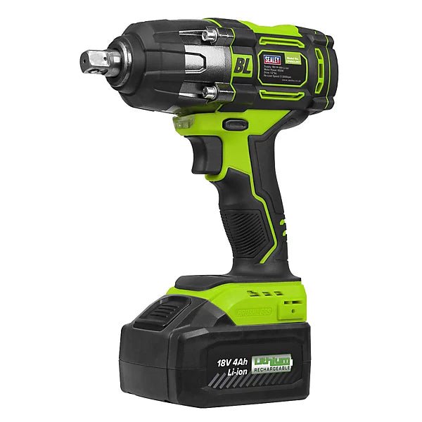 Sealey CP650LIHV Cordless Impact Wrench 18V 4Ah Lithium - ion 1/2"Sq Drive - CP650LIHV - Sealey Tools UK - Trade Counter Direct