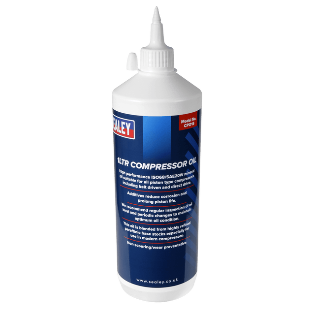 Sealey CPO1S Compressor Oil 1L - CPO1S - Sealey Tools UK - Trade Counter Direct