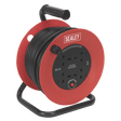 Sealey CR22525 Cable Reel 25m 4 x 230V 2.5mm² Heavy - Duty Thermal Trip - CR22525 - Sealey Tools UK - Trade Counter Direct