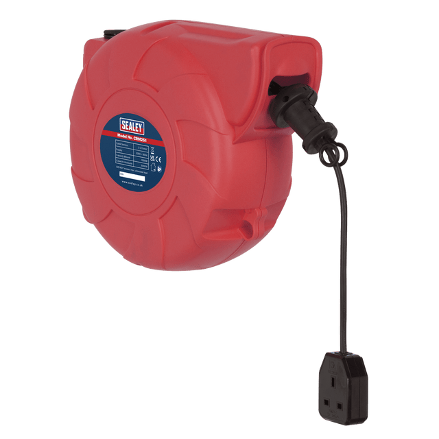 Sealey CRM251 Cable Reel System Retractable 25m 1 x 230V Socket - CRM251 - Sealey Tools UK - Trade Counter Direct