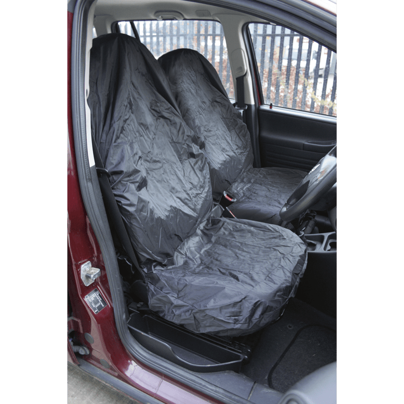 Sealey CSC6 2pc Heavy - Duty Front Seat Protector Set - CSC6 - Sealey Tools UK - Trade Counter Direct