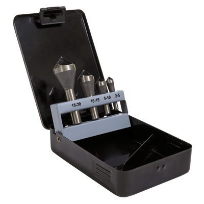 Sealey CSSET4O 90° Slotted Deburring Countersink Drill Bit Set 4pc - CSSET4O - Sealey Tools UK - Trade Counter Direct