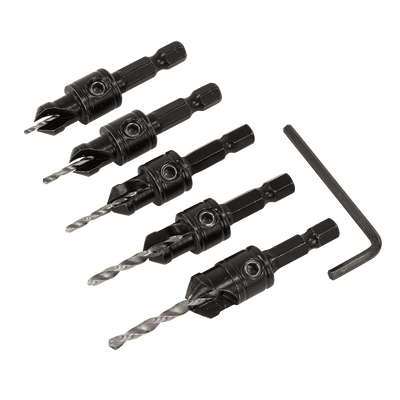 Sealey CSSET5 Countersink Drill Bit Set 5pc - CSSET5 - Sealey Tools UK - Trade Counter Direct