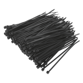 Sealey CT10025P200 Cable Tie 100 x 2.5mm Black Pack of 200 - CT10025P200 - Sealey Tools UK - Trade Counter Direct