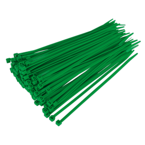Sealey CT20048P100G 200 x 4.4mm Green Cable Tie - Pack of 100 - CT20048P100G - Sealey Tools UK - Trade Counter Direct