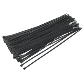 Sealey CT30048P100 300 x 4.8mm Black Cable Tie - Pack of 100 - CT30048P100 - Sealey Tools UK - Trade Counter Direct