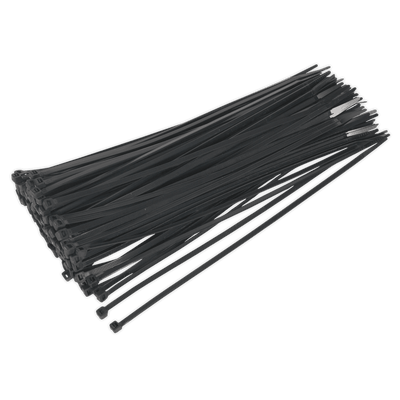 Sealey CT30048P100 300 x 4.8mm Black Cable Tie - Pack of 100 - CT30048P100 - Sealey Tools UK - Trade Counter Direct