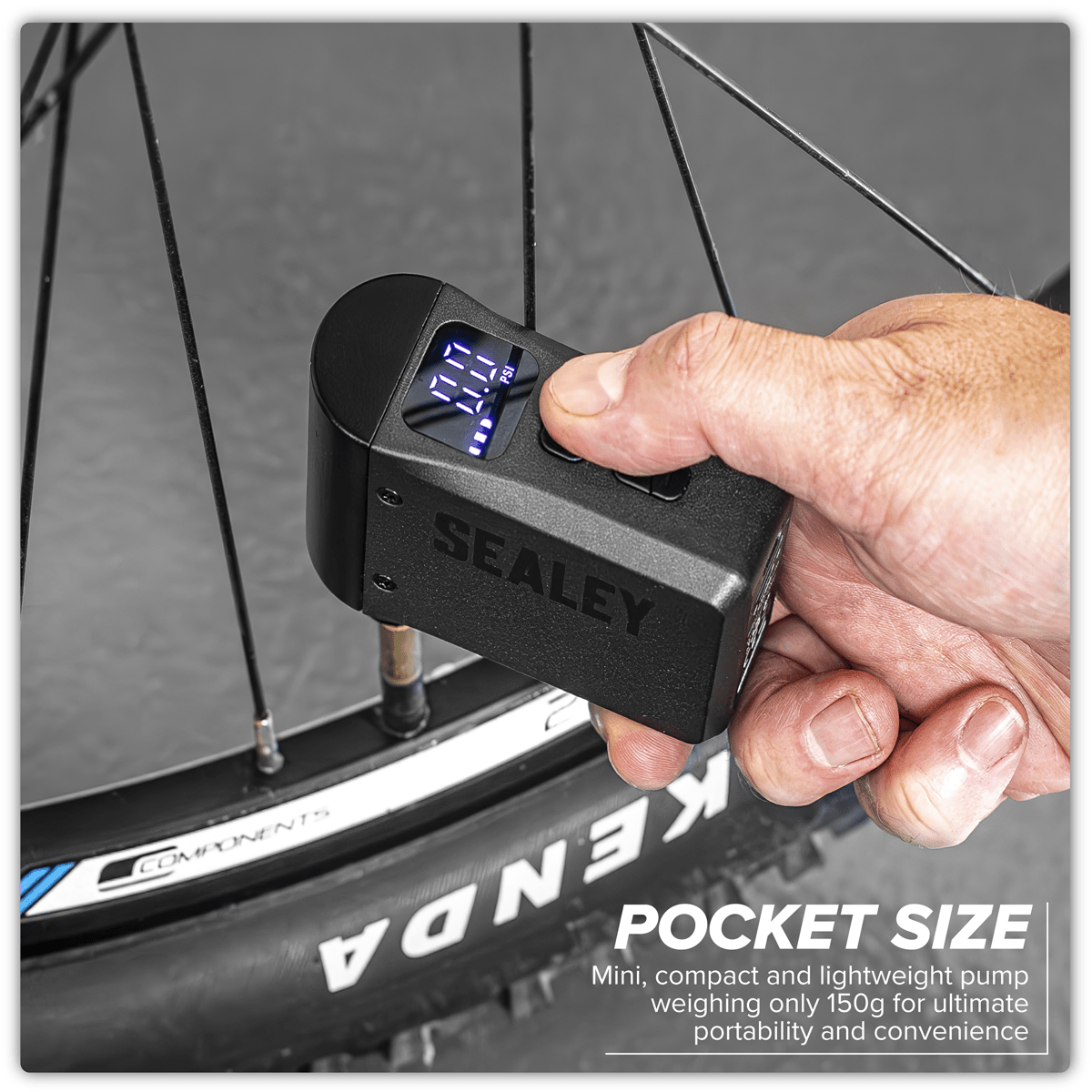 Sealey CTI100 Mini Digital Bike Pump - CTI100 - Sealey Tools UK - Trade Counter Direct
