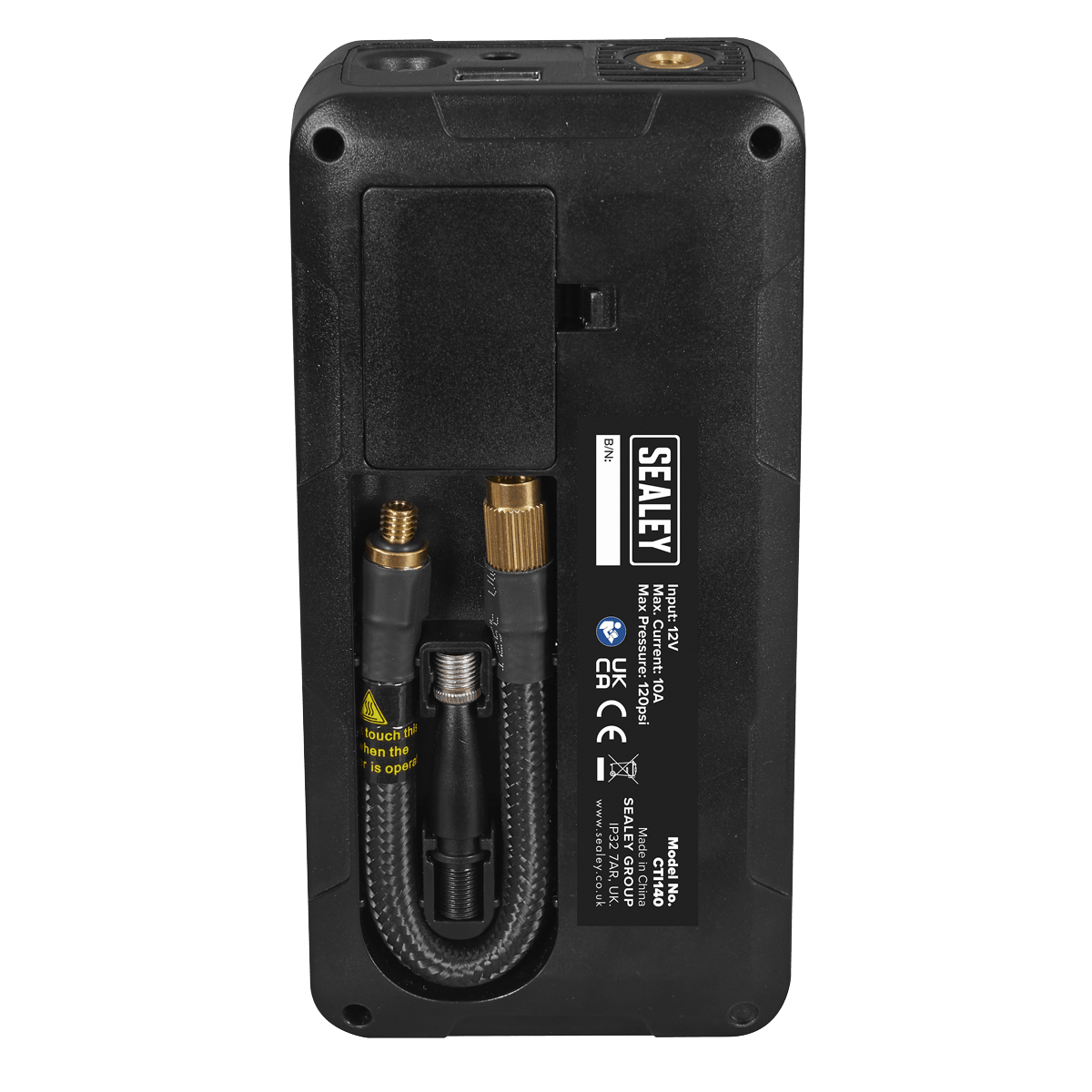 Sealey CTI140 Rechargeable Tyre Inflator & Power Bank with Worklight 12V - CTI140 - Sealey Tools UK - Trade Counter Direct