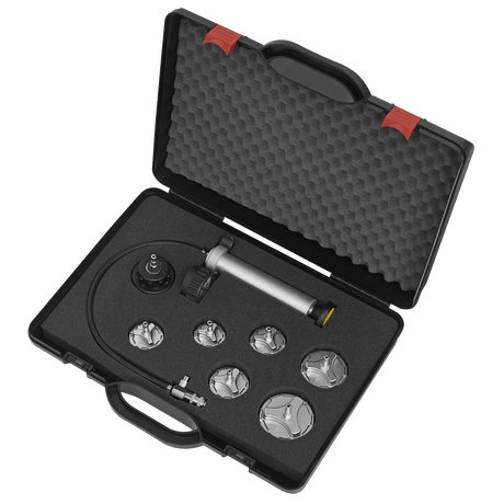 Sealey CV0011 Commercial Cooling System Pressure Test Kit 7pc - CV0011 - Sealey Tools UK - Trade Counter Direct