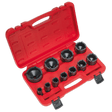 Sealey CV025 Ball Joint Socket Set 11pc 1/2"Sq Drive - CV025 - Sealey Tools UK - Trade Counter Direct