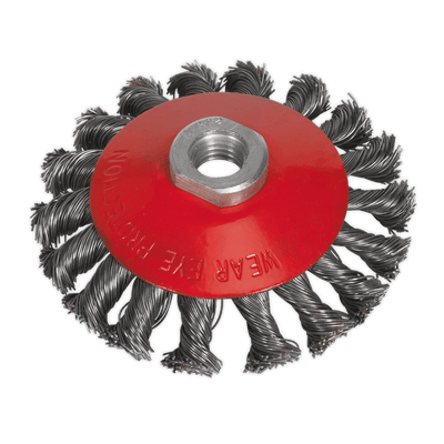 Sealey CWB101 100mm Conical Wire Brush M14 x 2mm - CWB101 - Sealey Tools UK - Trade Counter Direct