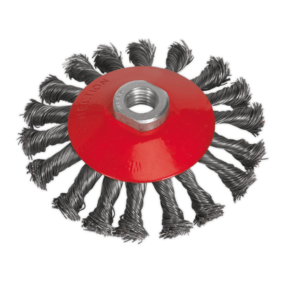 Sealey CWB115 115mm Conical Wire Brush M14 x 2mm - CWB115 - Sealey Tools UK - Trade Counter Direct