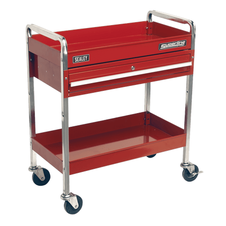Sealey CX101D Trolley 2 - Level Heavy - Duty with Lockable Drawer - CX101D - Sealey Tools UK - Trade Counter Direct