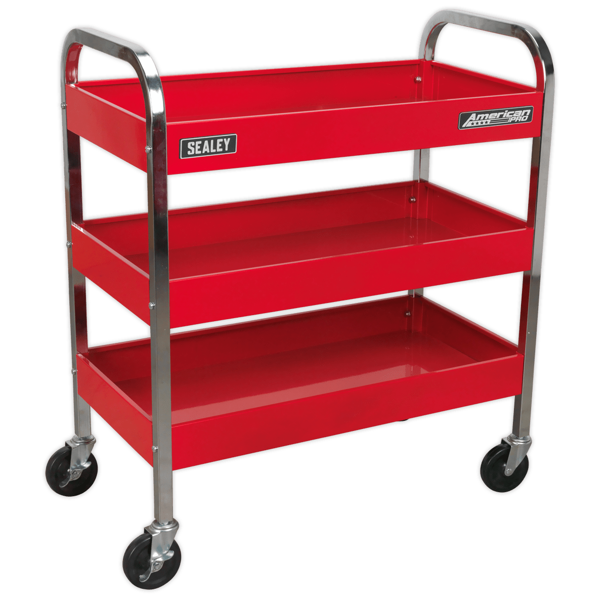 Sealey CX103 American PRO® 3-Level Heavy-Duty Trolley - CX103 - Sealey Tools UK - Trade Counter Direct