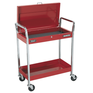 Sealey CX104 Superline PRO® Heavy-Duty Trolley with Lockable Top 2-Level - CX104 - Sealey Tools UK - Trade Counter Direct