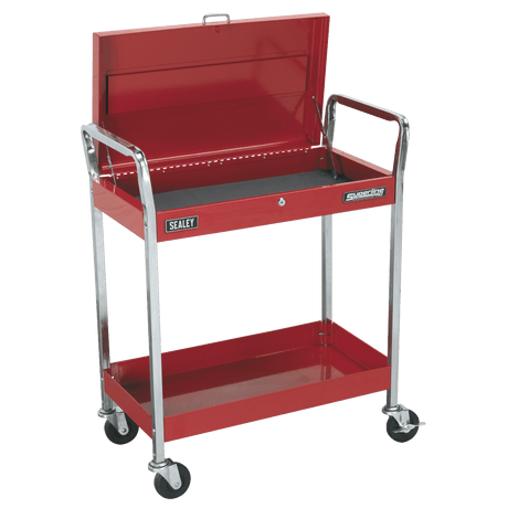 Sealey CX104 Superline PRO® Heavy-Duty Trolley with Lockable Top 2-Level - CX104 - Sealey Tools UK - Trade Counter Direct