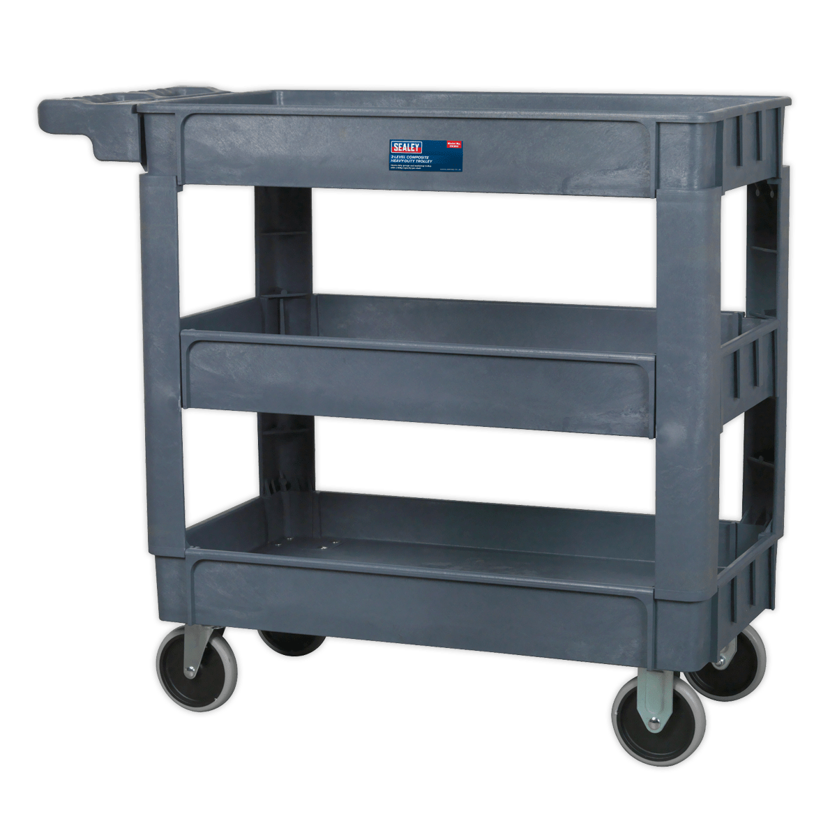 Sealey CX203 Composite Heavy-Duty Trolley 3-Level - CX203 - Sealey Tools UK - Trade Counter Direct