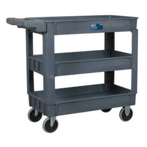 Sealey CX203 Composite Heavy-Duty Trolley 3-Level - CX203 - Sealey Tools UK - Trade Counter Direct