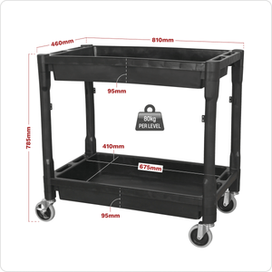 Sealey CX204 Composite Heavy-Duty Trolley 2-Level - CX204 - Sealey Tools UK - Trade Counter Direct