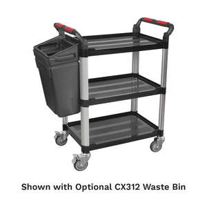 Sealey CX309 Composite Workshop Trolley 3-Level/3 Wall - CX309 - Sealey Tools UK - Trade Counter Direct