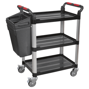 Sealey CX309 Composite Workshop Trolley 3-Level/3 Wall - CX309 - Sealey Tools UK - Trade Counter Direct