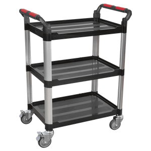 Sealey CX309 Composite Workshop Trolley 3-Level/3 Wall - CX309 - Sealey Tools UK - Trade Counter Direct