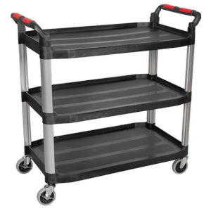 Sealey CX310 Composite Workshop Trolley 3-Level/3 Wall - CX310 - Sealey Tools UK - Trade Counter Direct