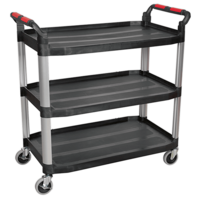 Sealey CX310 Composite Workshop Trolley 3-Level/3 Wall - CX310 - Sealey Tools UK - Trade Counter Direct