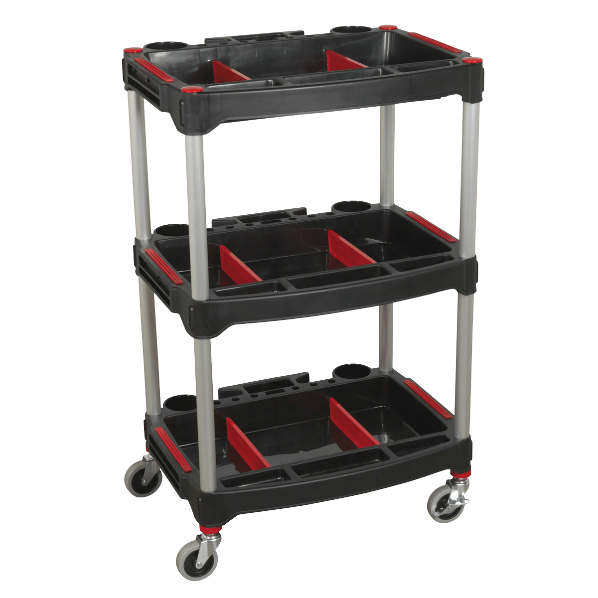 Sealey CX313 Workshop Trolley 3 - Level Composite with Parts Storage - CX313 - Sealey Tools UK - Trade Counter Direct