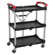 Sealey CX314 Folding Workshop Trolley 3-Level - CX314 - Sealey Tools UK - Trade Counter Direct