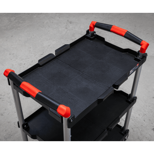 Sealey CX314 Folding Workshop Trolley 3-Level - CX314 - Sealey Tools UK - Trade Counter Direct