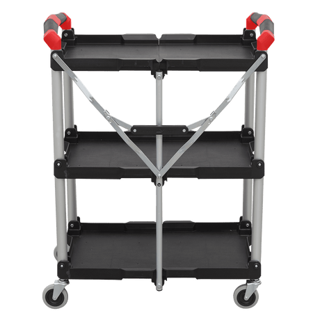 Sealey CX314 Folding Workshop Trolley 3-Level - CX314 - Sealey Tools UK - Trade Counter Direct