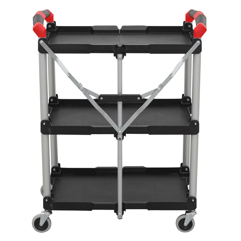 Sealey CX314 Folding Workshop Trolley 3-Level - CX314 - Sealey Tools UK - Trade Counter Direct
