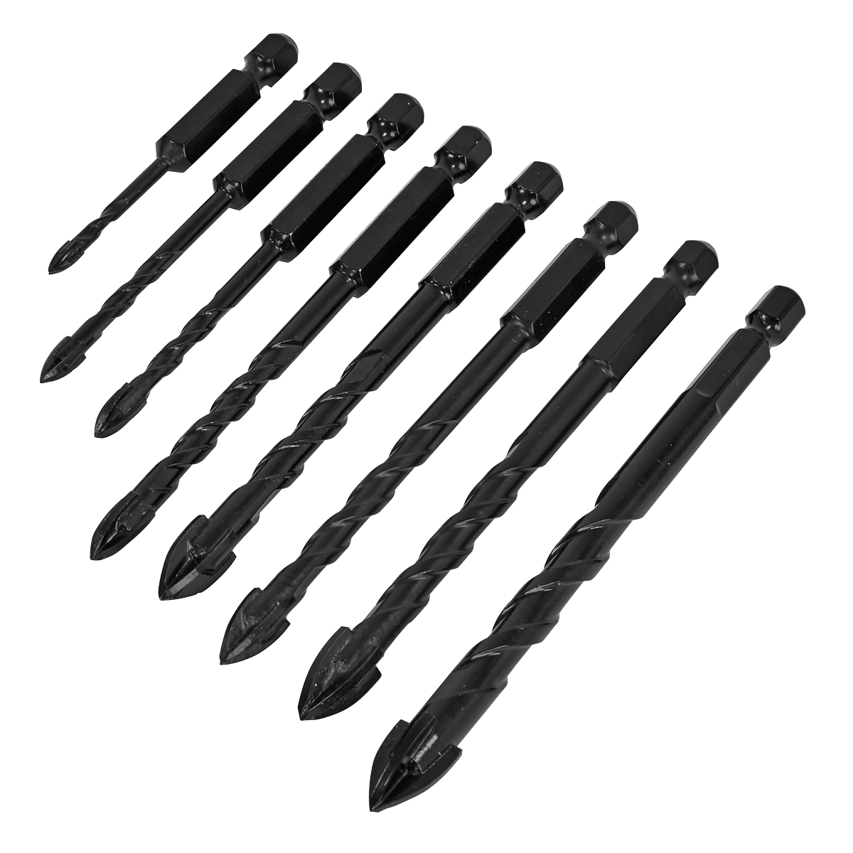 Sealey DBGC1 8pc Tile & Glass Drill Bit Set - DBGC1 - Sealey Tools UK - Trade Counter Direct