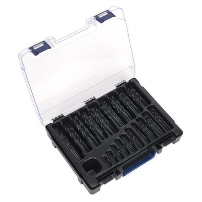 Sealey DBS170RF HSS Roll Forged Drill Bit Assortment 1-10mm 170pc - DBS170RF - Sealey Tools UK - Trade Counter Direct