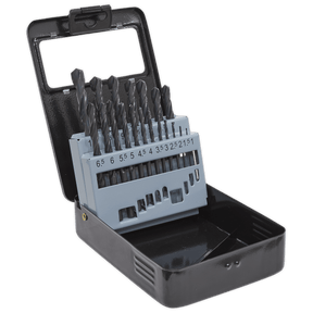 Sealey DBS19RF HSS Roll Forged Drill Bit Set 19pc 1 - 10mm - DBS19RF - Sealey Tools UK - Trade Counter Direct