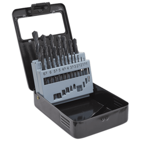 Sealey DBS19RF HSS Roll Forged Drill Bit Set 19pc 1 - 10mm - DBS19RF - Sealey Tools UK - Trade Counter Direct