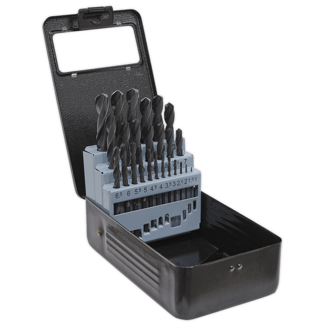 Sealey DBS25RF HSS Roll Forged Drill Bit Set 25pc 1 - 13mm - DBS25RF - Sealey Tools UK - Trade Counter Direct