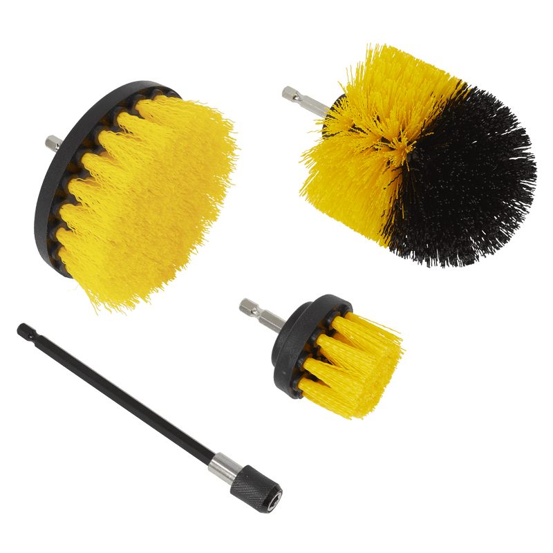Sealey DBS4 Drill Brush Set 4pc - DBS4 - Sealey Tools UK - Trade Counter Direct