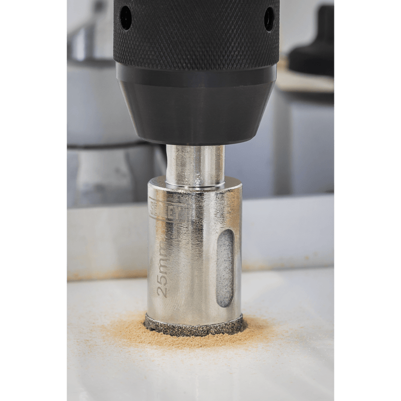 Sealey DHS25 Electroplated Diamond Hole Saw 25mm - DHS25 - Sealey Tools UK - Trade Counter Direct