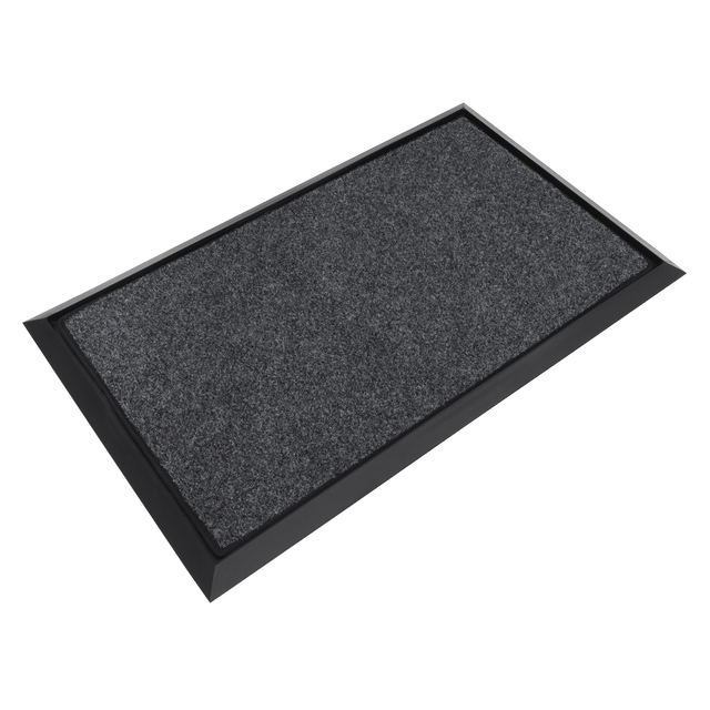 Sealey DRM01 Rubber Disinfection Mat With Removable Polyester Carpet 450 x 750mm - DRM01 - Sealey Tools UK - Trade Counter Direct