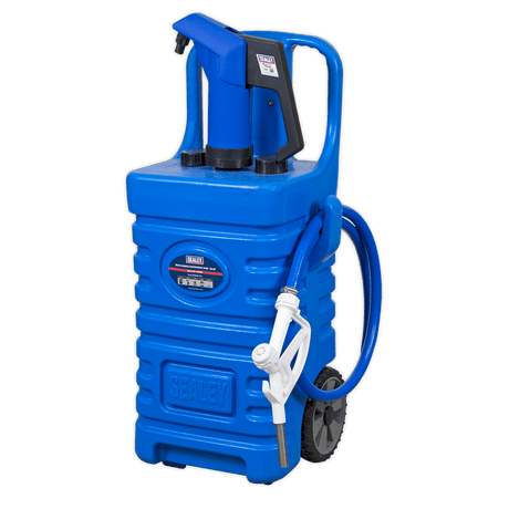 Sealey DT55BCOMBO1 Mobile Dispensing Tank 55L with AdBlue® Pump - Blue - DT55BCOMBO1 - Sealey Tools UK - Trade Counter Direct
