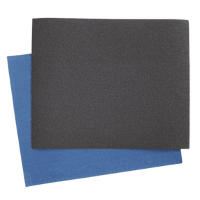 Sealey ES232840 Emery Sheet Blue Twill 230 x 280mm 40Grit Pack of 25 - ES232840 - Sealey Tools UK - Trade Counter Direct