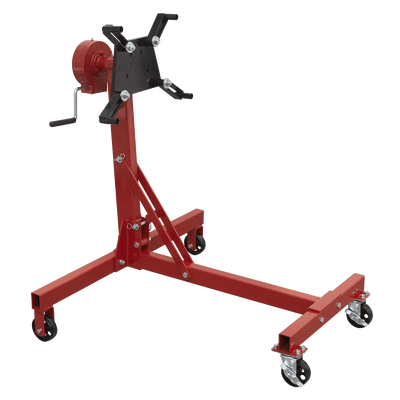 Sealey ES480D Folding 360º Rotating Engine Stand with Geared Handle Drive, 450kg Capacity - ES480D - Sealey Tools UK - Trade Counter Direct