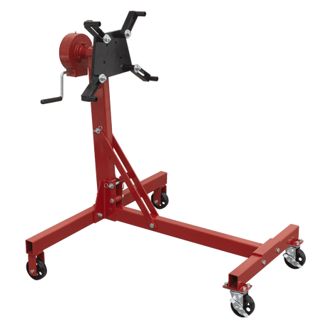 Sealey ES480D Folding 360º Rotating Engine Stand with Geared Handle Drive, 450kg Capacity - ES480D - Sealey Tools UK - Trade Counter Direct