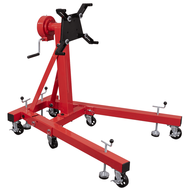 Sealey ES680D Folding 360º Rotating Engine Stand with Geared Handle Drive 680kg Capacity - ES680D - Sealey Tools UK - Trade Counter Direct