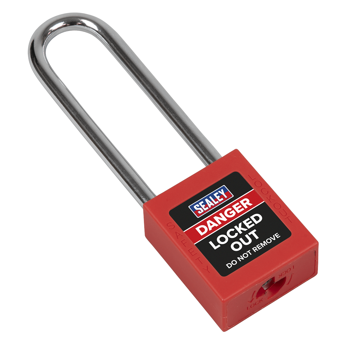 Sealey EV12 Long Shackle Safety Lockout Padlock - EV12 - Sealey Tools UK - Trade Counter Direct