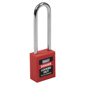 Sealey EV12 Long Shackle Safety Lockout Padlock - EV12 - Sealey Tools UK - Trade Counter Direct